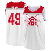 Men's Cincinnati Reds Justin Dunn ＃49 Legend Baseball Tank Top - White/Red