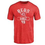 Men's Cincinnati Reds Rob Dibble ＃49 Base Runner T-Shirt - Red