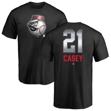 Men's Cincinnati Reds Sean Casey ＃21 Midnight Mascot T-Shirt - Black