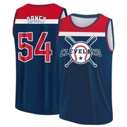 Men's Cleveland Guardians Alaska Abney ＃54 Legend Baseball Tank Top - Navy/Red