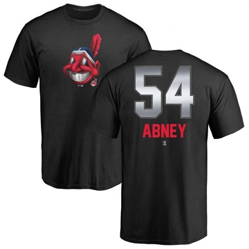 Men's Cleveland Guardians Alaska Abney ＃54 Midnight Mascot T-Shirt - Black