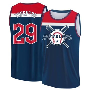 Men's Cleveland Guardians Andre Thornton ＃29 Legend Baseball Tank Top - Navy/Red