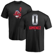 Men's Cleveland Guardians Andres Gimenez ＃0 Midnight Mascot T-Shirt - Black