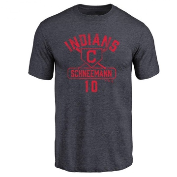 Men's Cleveland Guardians Daniel Schneemann ＃10 Base Runner T-Shirt - Navy