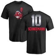 Men's Cleveland Guardians Daniel Schneemann ＃10 Midnight Mascot T-Shirt - Black