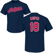 Men's Cleveland Guardians Duane Kuiper ＃18 Roster Name & Number T-Shirt - Navy