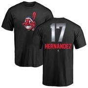 Men's Cleveland Guardians Keith Hernandez ＃17 Midnight Mascot T-Shirt - Black