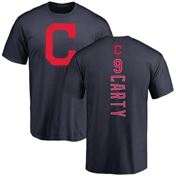 Men's Cleveland Guardians Rico Carty ＃9 Backer T-Shirt - Navy