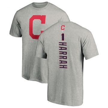 Men's Cleveland Guardians Toby Harrah ＃11 Backer T-Shirt Ash