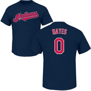 Men's Cleveland Guardians Willie Mays Hayes ＃0 Roster Name & Number T-Shirt - Navy