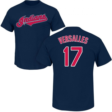 Men's Cleveland Guardians Zoilo Versalles ＃17 Roster Name & Number T-Shirt - Navy