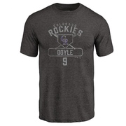 Men's Colorado Rockies Brenton Doyle ＃9 Base Runner T-Shirt - Black