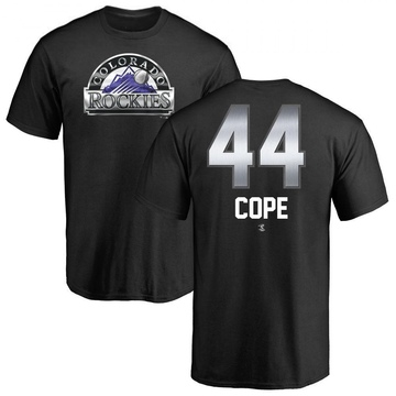 Men's Colorado Rockies Daniel Cope ＃44 Midnight Mascot T-Shirt - Black