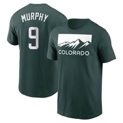 Men's Colorado Rockies Daniel Murphy ＃9 2022 City Connect Name & Number T-Shirt - Green