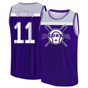 Men's Colorado Rockies Jose Iglesias ＃11 Legend Baseball Tank Top - Purple/Gray