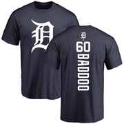 Men's Detroit Tigers Akil Baddoo ＃60 Backer T-Shirt - Navy