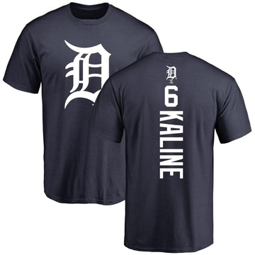 Men's Detroit Tigers Al Kaline ＃6 Backer T-Shirt - Navy