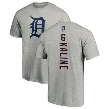 Men's Detroit Tigers Al Kaline ＃6 Backer T-Shirt Ash