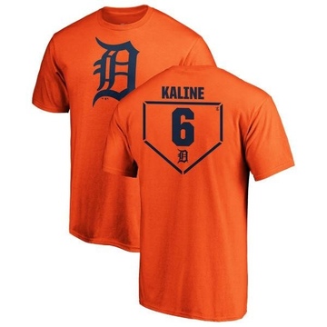 Men's Detroit Tigers Al Kaline ＃6 RBI T-Shirt - Orange