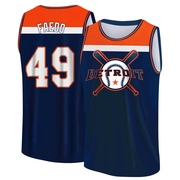 Men's Detroit Tigers Alex Faedo ＃49 Legend Baseball Tank Top - Navy/Orange