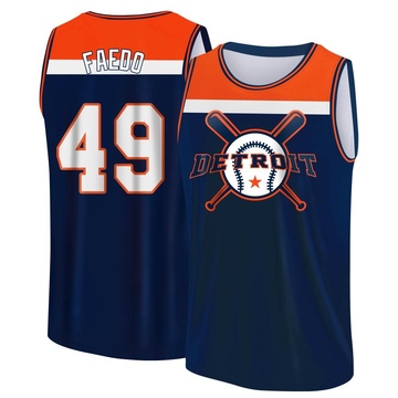 Men's Detroit Tigers Alex Faedo ＃49 Legend Baseball Tank Top - Navy/Orange