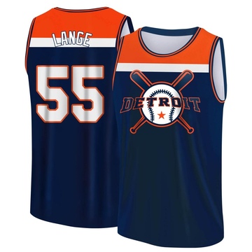 Men's Detroit Tigers Alex Lange ＃55 Legend Baseball Tank Top - Navy/Orange