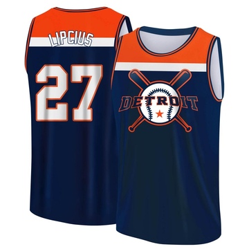 Men's Detroit Tigers Andre Lipcius ＃27 Legend Baseball Tank Top - Navy/Orange