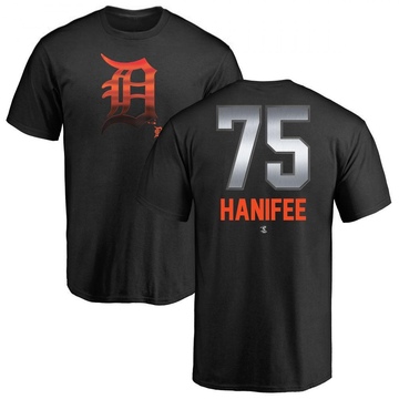 Men's Detroit Tigers Brenan Hanifee ＃75 Midnight Mascot T-Shirt - Black