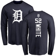 Men's Detroit Tigers Brendan White ＃52 Backer Long Sleeve T-Shirt - Navy