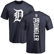 Men's Detroit Tigers Dillon Dingler ＃38 Backer T-Shirt - Navy