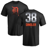 Men's Detroit Tigers Dillon Dingler ＃38 Midnight Mascot T-Shirt - Black