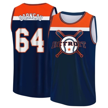 Men's Detroit Tigers Dustin Garneau ＃64 Legend Baseball Tank Top - Navy/Orange