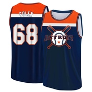 Men's Detroit Tigers Jason Foley ＃68 Legend Baseball Tank Top - Navy/Orange