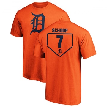 Men's Detroit Tigers Jonathan Schoop ＃7 RBI T-Shirt - Orange