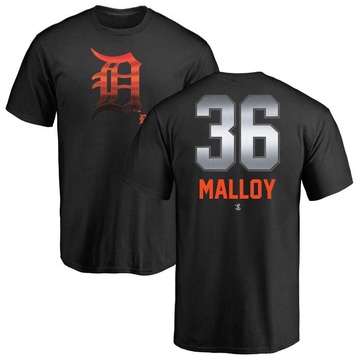 Men's Detroit Tigers Justyn-Henry Malloy ＃36 Midnight Mascot T-Shirt - Black