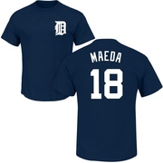 Men's Detroit Tigers Kenta Maeda ＃18 Roster Name & Number T-Shirt - Navy