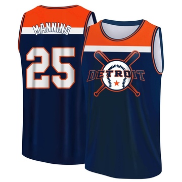 Men's Detroit Tigers Matt Manning ＃25 Legend Baseball Tank Top - Navy/Orange