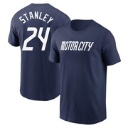 Men's Detroit Tigers Mickey Stanley ＃24 2024 City Connect Fuse Name & Number T-Shirt - Navy