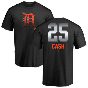 Men's Detroit Tigers Norm Cash ＃25 Midnight Mascot T-Shirt - Black