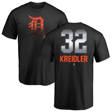 Men's Detroit Tigers Ryan Kreidler ＃32 Midnight Mascot T-Shirt - Black