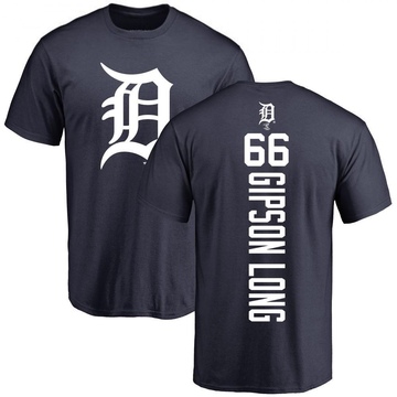 Men's Detroit Tigers Sawyer Gipson-Long ＃66 Backer T-Shirt - Navy