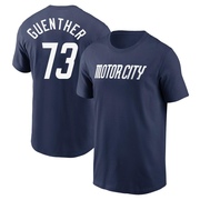 Men's Detroit Tigers Sean Guenther ＃73 2024 City Connect Fuse Name & Number T-Shirt - Navy