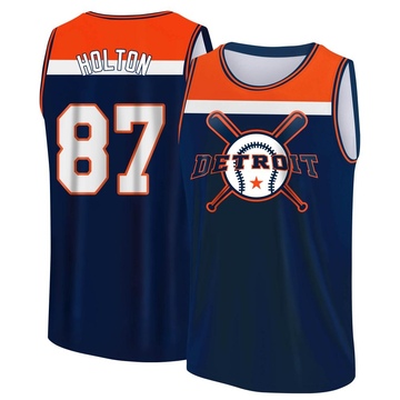 Men's Detroit Tigers Tyler Holton ＃87 Legend Baseball Tank Top - Navy/Orange