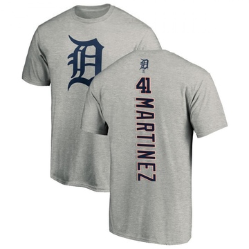 Men's Detroit Tigers Victor Martinez ＃41 Backer T-Shirt Ash