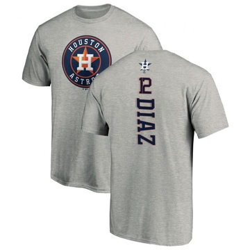 Men's Houston Astros Aledmys Diaz ＃12 Backer T-Shirt Ash