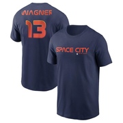 Men's Houston Astros Billy Wagner ＃13 2022 City Connect Name & Number T-Shirt - Navy