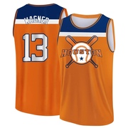 Men's Houston Astros Billy Wagner ＃13 Legend Baseball Tank Top - Orange/Navy