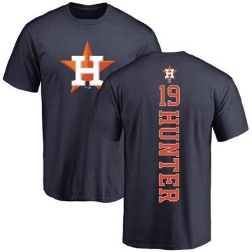 Men's Houston Astros Brian Hunter ＃19 Backer T-Shirt - Navy