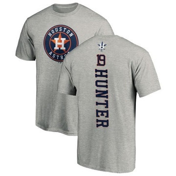 Men's Houston Astros Brian Hunter ＃19 Backer T-Shirt Ash