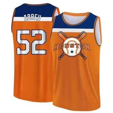 Men's Houston Astros Bryan Abreu ＃52 Legend Baseball Tank Top - Orange/Navy